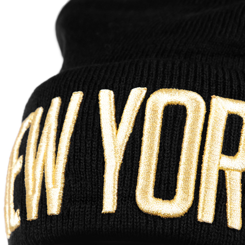 New York Beanie Gold/Black