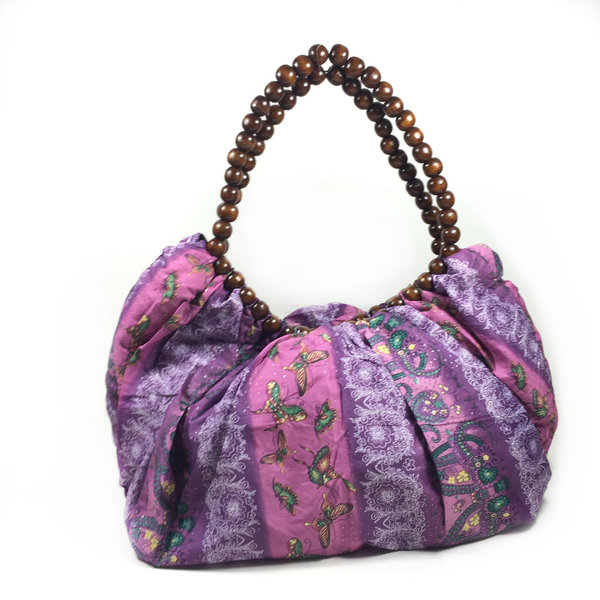 Handtasche "WOOD BAG" violette