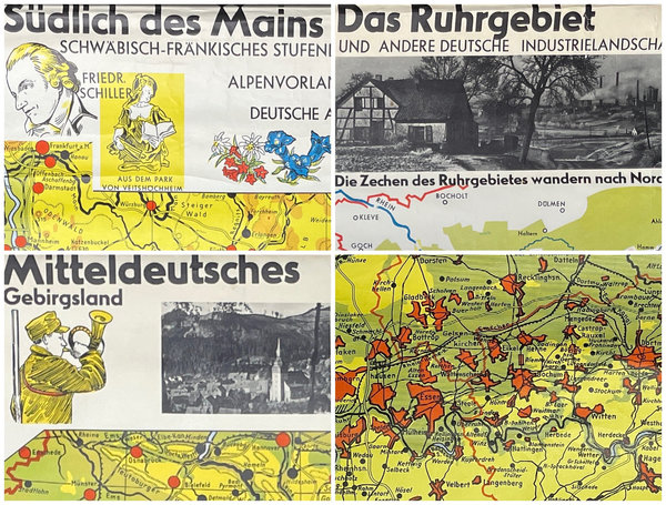 Schulkarten Deutschland "Regionen"
